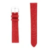 Bracelet Cuir Buffle Mat BUFFALO 18/16mm Rouge Couture T/T Doublure Vachette logos