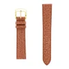 Bracelet Cuir Buffle Mat BUFFALO 18/16mm Gold Couture T/T Doublure Vachette logos