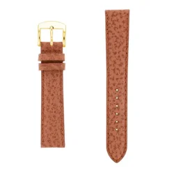 Bracelet Cuir Buffle Mat BUFFALO 18/16mm Gold Couture T/T Doublure Vachette logos
