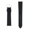 Bracelet Cuir Buffle Mat BUFFALO 18/16mm Noir Couture T/T Doublure Vachette logos