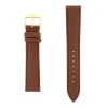 Bracelet Cuir Vachette grain lézard Mat OPALINE 18/16mm Vison Couture T/T Doublure Vachette nubuck