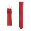 Bracelet Cuir Vachette satinée NEW YORK 18/16mm Rouge Couture T/T Doublure Vachette nubuck Anse D'Clic