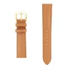 Bracelet Cuir Vachette satinée NEW YORK 18/16mm Cognac Couture T/T Doublure Vachette nubuck Anse D'Clic