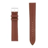 Bracelet Cuir Vachette satinée NEW YORK 18/16mm Vison Couture T/T Doublure Vachette nubuck Anse D'Clic
