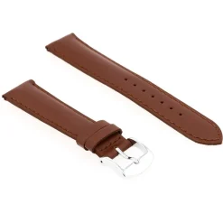 Bracelet Cuir Vachette satinée NEW YORK 18/16mm Vison Couture T/T Doublure Vachette nubuck Anse D'Clic