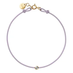 Bracelet Enfant ICE DIAMOND CORD KIDS Cordon Lavande Diamant