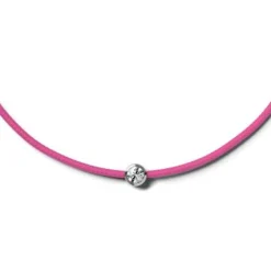 Bracelet Enfant ICE DIAMOND CORD KIDS Cordon Neon Pink Diamant