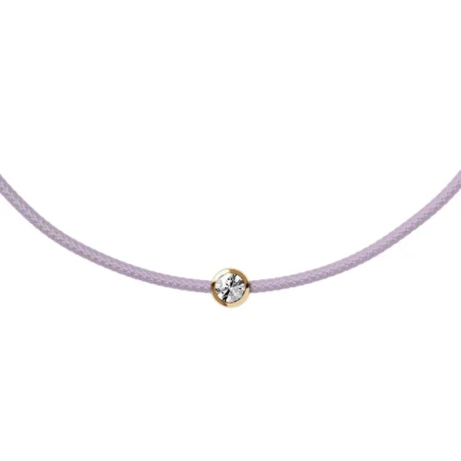 Bracelet Enfant ICE DIAMOND CORD KIDS Cordon Lavande Diamant