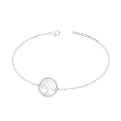 Bracelet Femme Arbre de Vie EDORA ARGENT 925/1000 et Oxydes EDO70300343