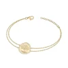 Bracelet Femme Arbre de Vie EDORA PLAQUE OR et Oxydes EDO66300076