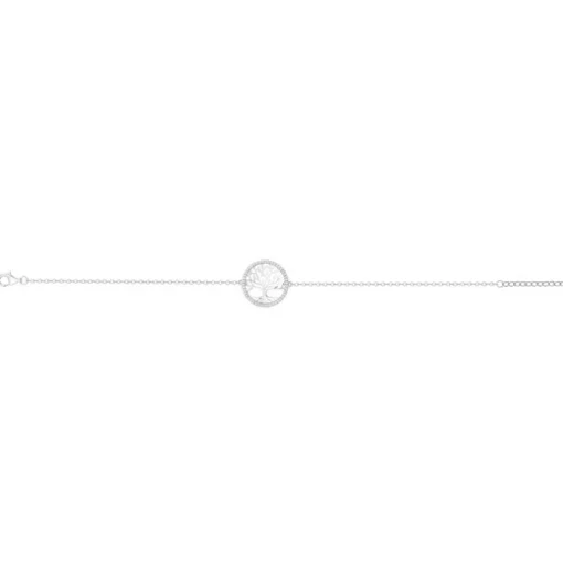 Bracelet Femme Arbre de Vie EDORA ARGENT 925/1000 et Oxydes EDO70300343