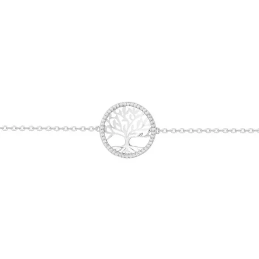 Bracelet Femme Arbre de Vie EDORA ARGENT 925/1000 et Oxydes EDO70300343