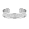 Bracelet Femme Bangle PHEBUS Acier Argenté et Glitter 831-216