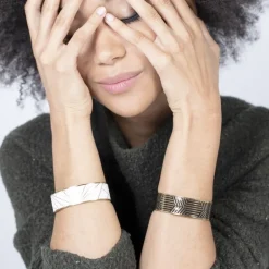 Bracelet Femme Bangle PHEBUS Acier Doré 832-156.J