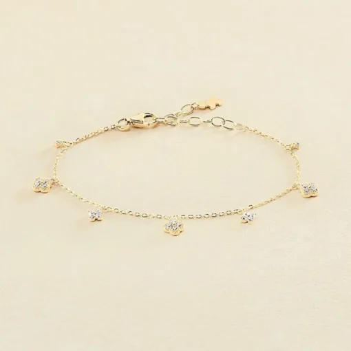 Bracelet Femme Beloved AGATHA ARGENT 925/1000 Doré et Oxydes 02490073-137-TU