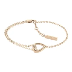 Bracelet femme CALVIN KLEIN SCULTURED DROPS acier doré rose