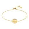 Bracelet femme CALVIN KLEIN MINIMAL CIRCULAR acier doré et cristaux