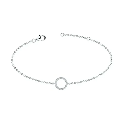 Bracelet Femme Cercle EDORA ARGENT 925/1000 et oxydes
