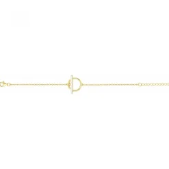 Bracelet femme cercle empierré EDORA PLAQUE OR et oxydes