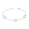 Bracelet Femme Cercles ARGENT 925/1000 et Oxydes