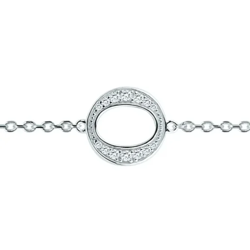 Bracelet Femme Cercles ARGENT 925/1000 et Oxydes