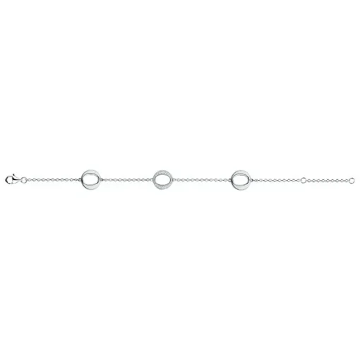 Bracelet Femme Cercles ARGENT 925/1000 et Oxydes