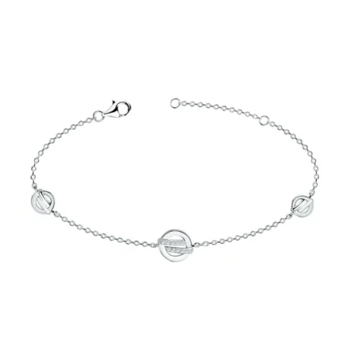 Bracelet Femme Cercles EDORA ARGENT 925/1000 et Oxydes