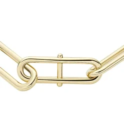 Bracelet Femme Chaine FOSSIL Heritage D-Link Acier Doré JF04234710