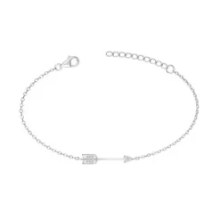 Bracelet Femme Chaîne Flêche ARGENT 925/1000 et Oxydes