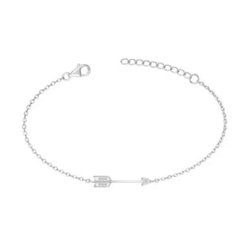 Bracelet Femme Chaîne Flêche ARGENT 925/1000 et Oxydes