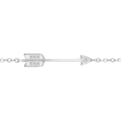 Bracelet Femme Chaîne Flêche ARGENT 925/1000 et Oxydes