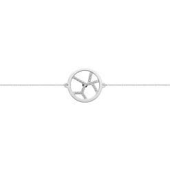 Bracelet Femme Chaîne Girafe Les Georgettes Laiton Argenté et Oxydes
