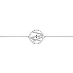 Bracelet Femme Chaîne Les Georgettes Les Précieuses Liens Laiton Argenté et Oxydes