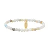Bracelet Femme 16CM SCOOTER Acier Doré Amazonite