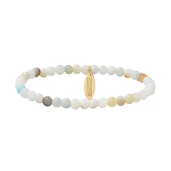 Bracelet Femme 16CM SCOOTER Acier Doré Amazonite