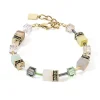 Bracelet Femme COEUR DE LION GEOCUBE® ICONIC PRECIOUS MULTICOLOUR GENTLE Acier Doré