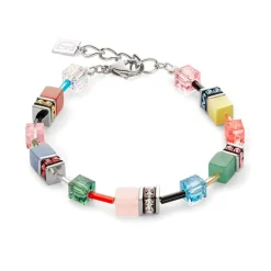 Bracelet Femme COEUR DE LION GEOCUBE ICONIC PRECIOUS MULTICOLOUR DELIGHT Acier Inoxydable