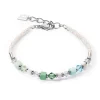 Bracelet Femme COEUR DE LION PRINCESS SHAPE MIX VERT MENTHE Acier Inoxydable