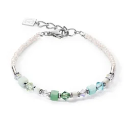 Bracelet Femme COEUR DE LION PRINCESS SHAPE MIX VERT MENTHE Acier Inoxydable