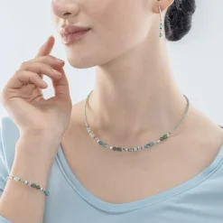 Bracelet Femme COEUR DE LION PRINCESS SHAPE MIX VERT MENTHE Acier Inoxydable