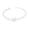 Bracelet Femme Coeur EDORA ARGENT 925/1000 et Oxydes