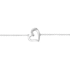 Bracelet Femme coeur EDORA ARGENT 925/1000 et Oxydes