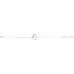 Bracelet Femme coeur EDORA ARGENT 925/1000 et Oxydes