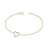 Bracelet Femme Coeur Multi Couleurs EDORA PLAQUE OR et Oxydes EDO66300080
