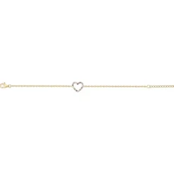 Bracelet Femme Coeur Multi Couleurs EDORA PLAQUE OR et Oxydes EDO66300080