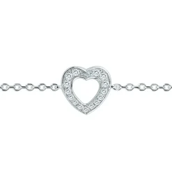 Bracelet Femme Coeurs EDORA ARGENT 925/1000 et oxydes