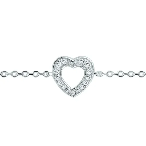 Bracelet Femme Coeurs EDORA ARGENT 925/1000 et oxydes