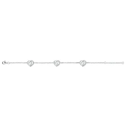 Bracelet Femme Coeurs EDORA ARGENT 925/1000 et oxydes