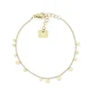 Bracelet Femme Confettis ZAG BIJOUX Acier Doré SBS12105-01WHT