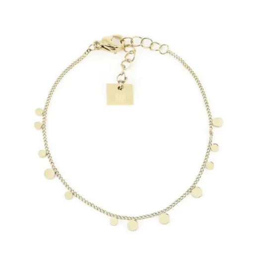 Bracelet Femme Confettis ZAG BIJOUX Acier Doré SBS12105-01WHT
